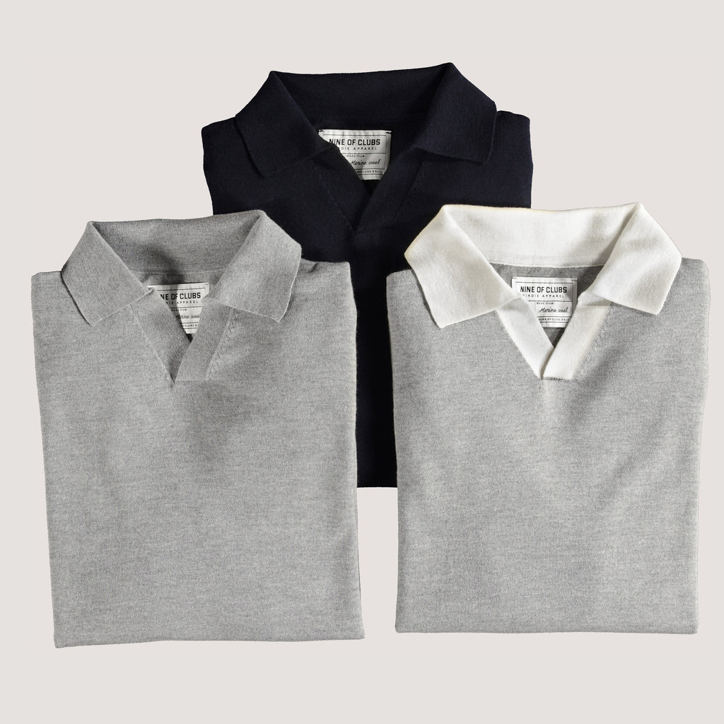 Merino Sweater - Two-tone Grey/Ecru