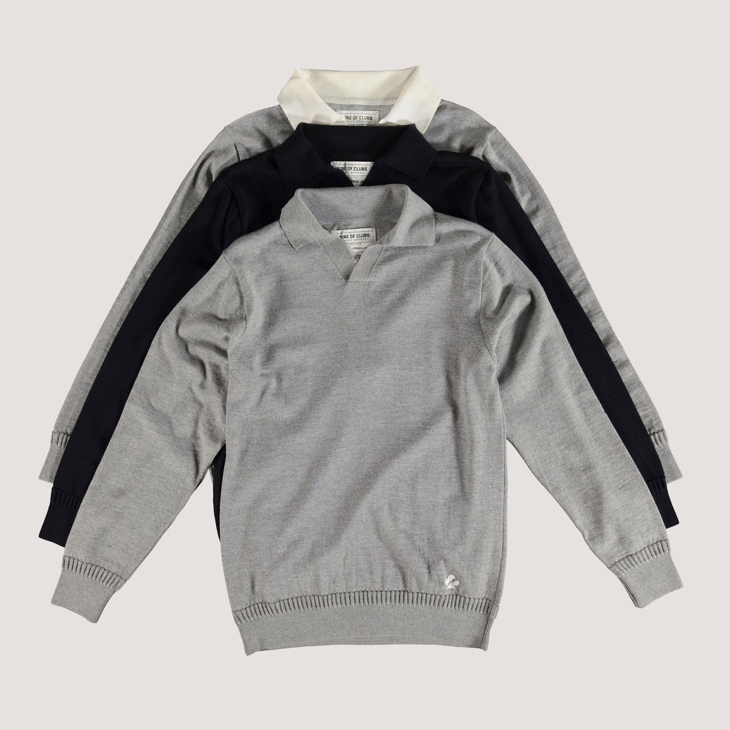 Merino Sweater - Two-tone Grey/Ecru