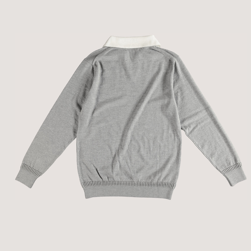 Merino Sweater - Two-tone Grey/Ecru