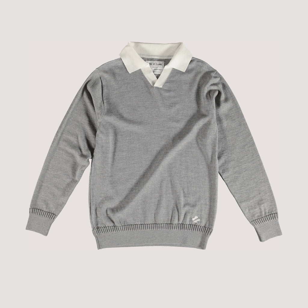Merino Sweater - Two-tone Grey/Ecru