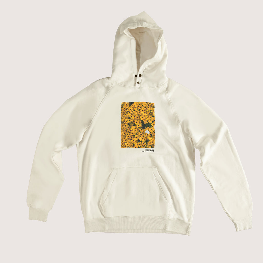 Lost Ball Collection - Hoodie Ecru "FLOWERS"