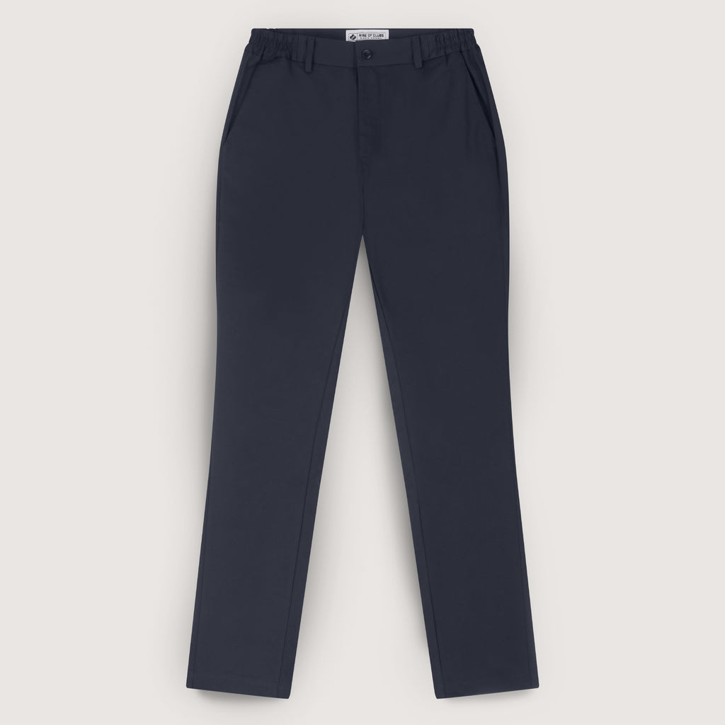 Golf chinos, Organic cotton with 3% elastane, extra hidden zipper pockets to safely store and access your tees, marker, pitchfork or car keys. 