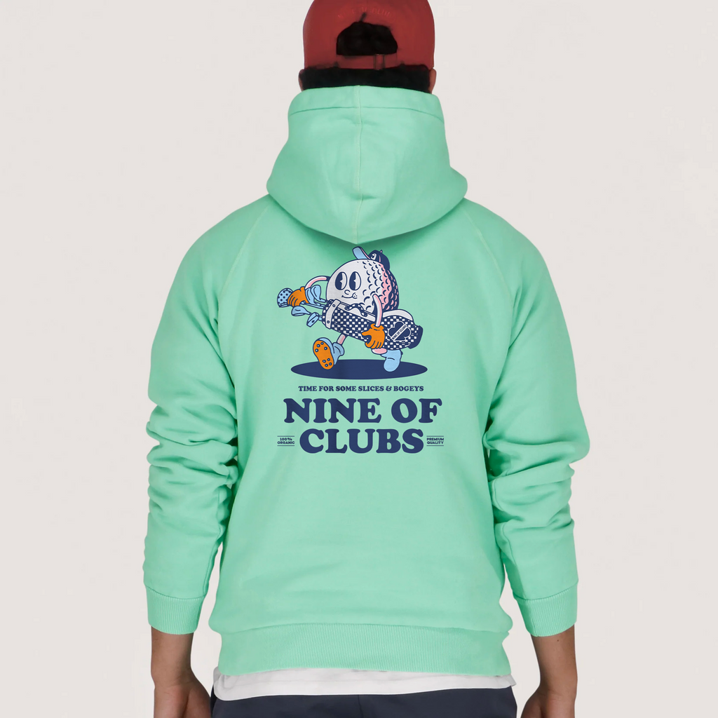 90's COLOUR DROP Hoodie - Mint green - Golfboy