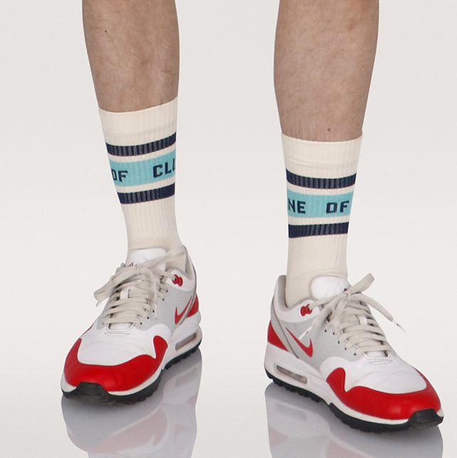 Sport socks - Ecru/Mint