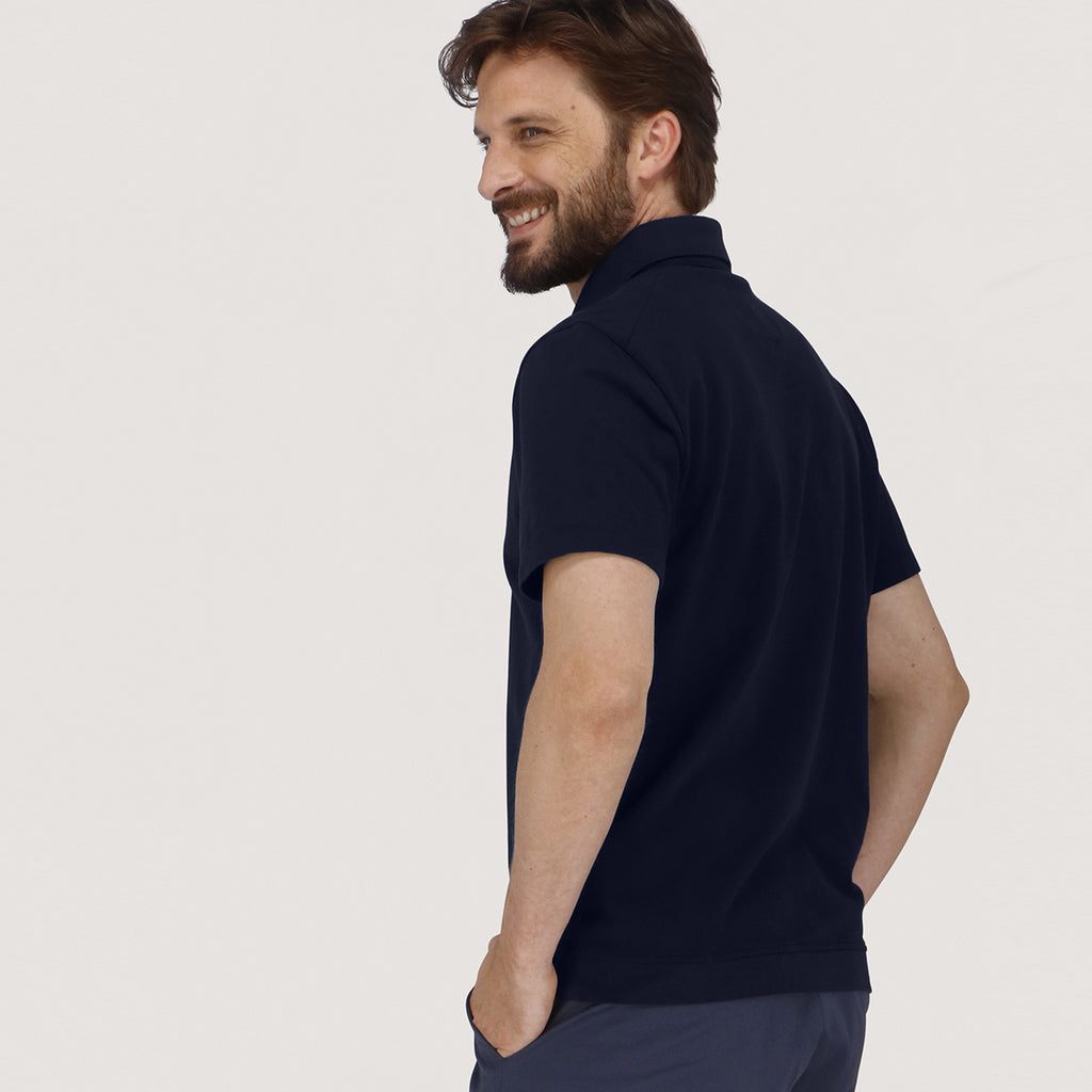 Golf polo shirt Organic cotton Blue Nine Of Clubs