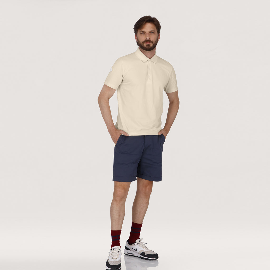 Classic Golf polo shirt - Slim fit - Ecru
