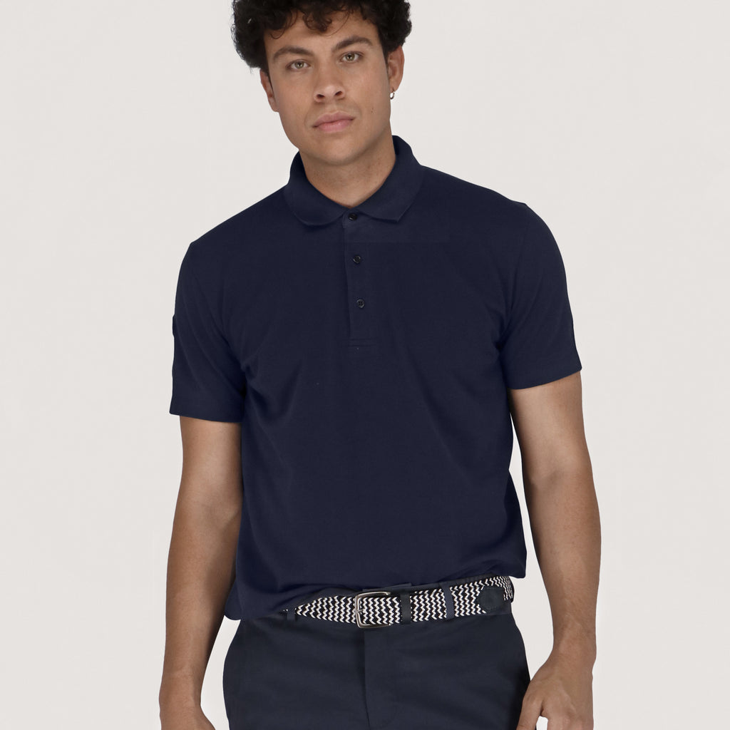 Classic Golf polo shirt - Slim fit - Blue