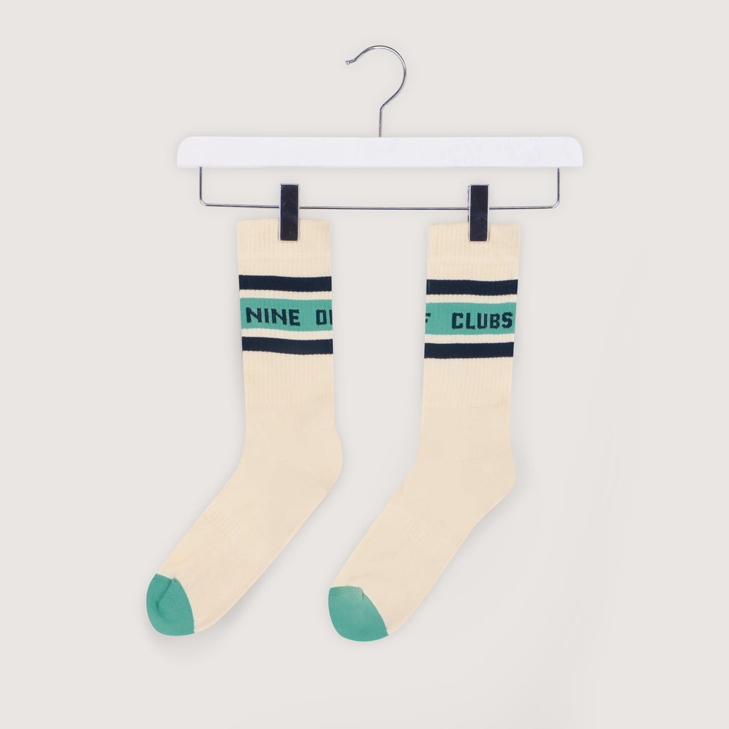 Sport socks - Ecru/Mint